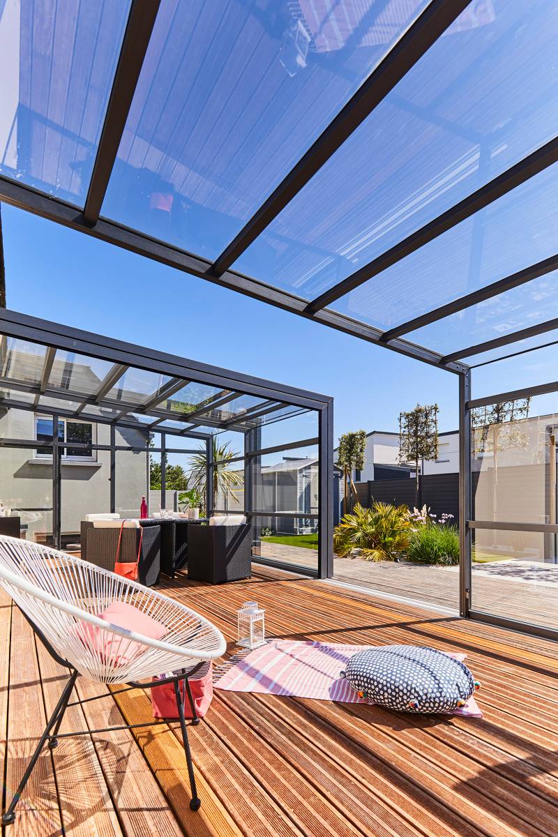 Abri terrasse avec une ouverture télescopique à La Valette du Var près de Toulon