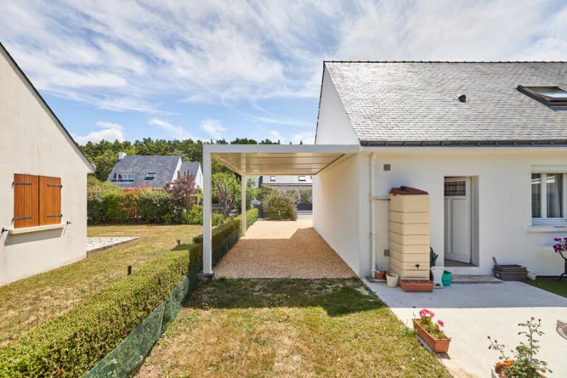 Carport blanc 3x5m moderne et résistant une Installation rapide à Martigues