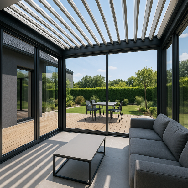 Offrez-vous une pergola bioclimatique vitrée innovante et design à Aix-en-Provence