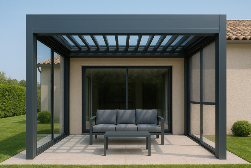 Offrez-vous une pergola bioclimatique vitrée innovante et design à Aix-en-Provence