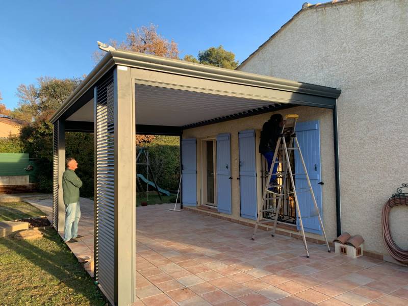 pergola alu adossée