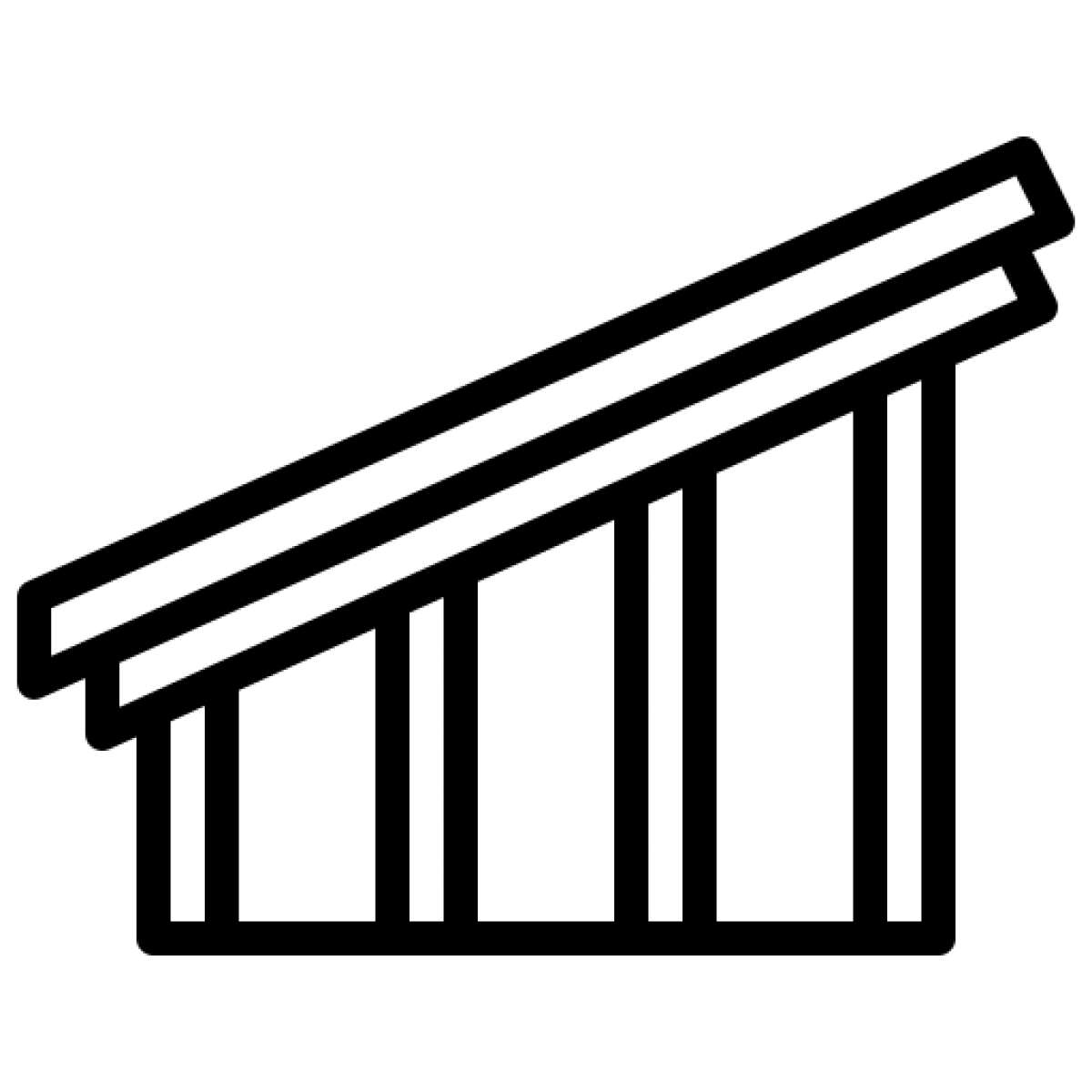 Toiture effet plate isolée